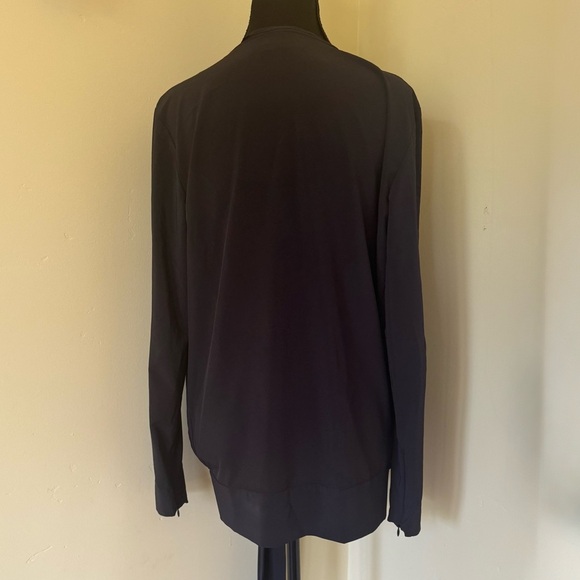 COS Tie-Front V-Neck Blouse Top, Black, Size 38/8 - Picture 3 of 11